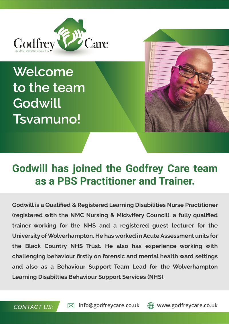 Godfrey care has a new PBS Practitioner and Trainer! Godfrey Care